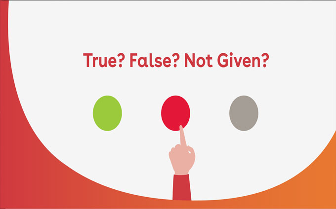 نکات سوالات True-False-Notgiven