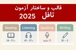قالب آزمون تافل 2025